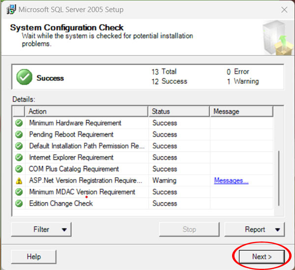 Cài đặt SQL tiếp tục